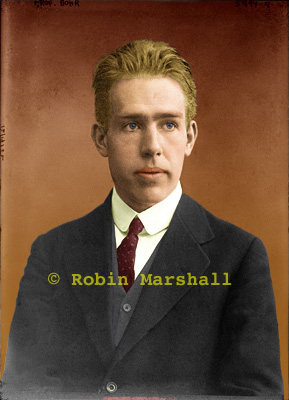 Young Niels Bohr Colour Image